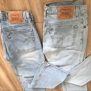 2 vintage Levi’s jeans 517 boot cut low rise!